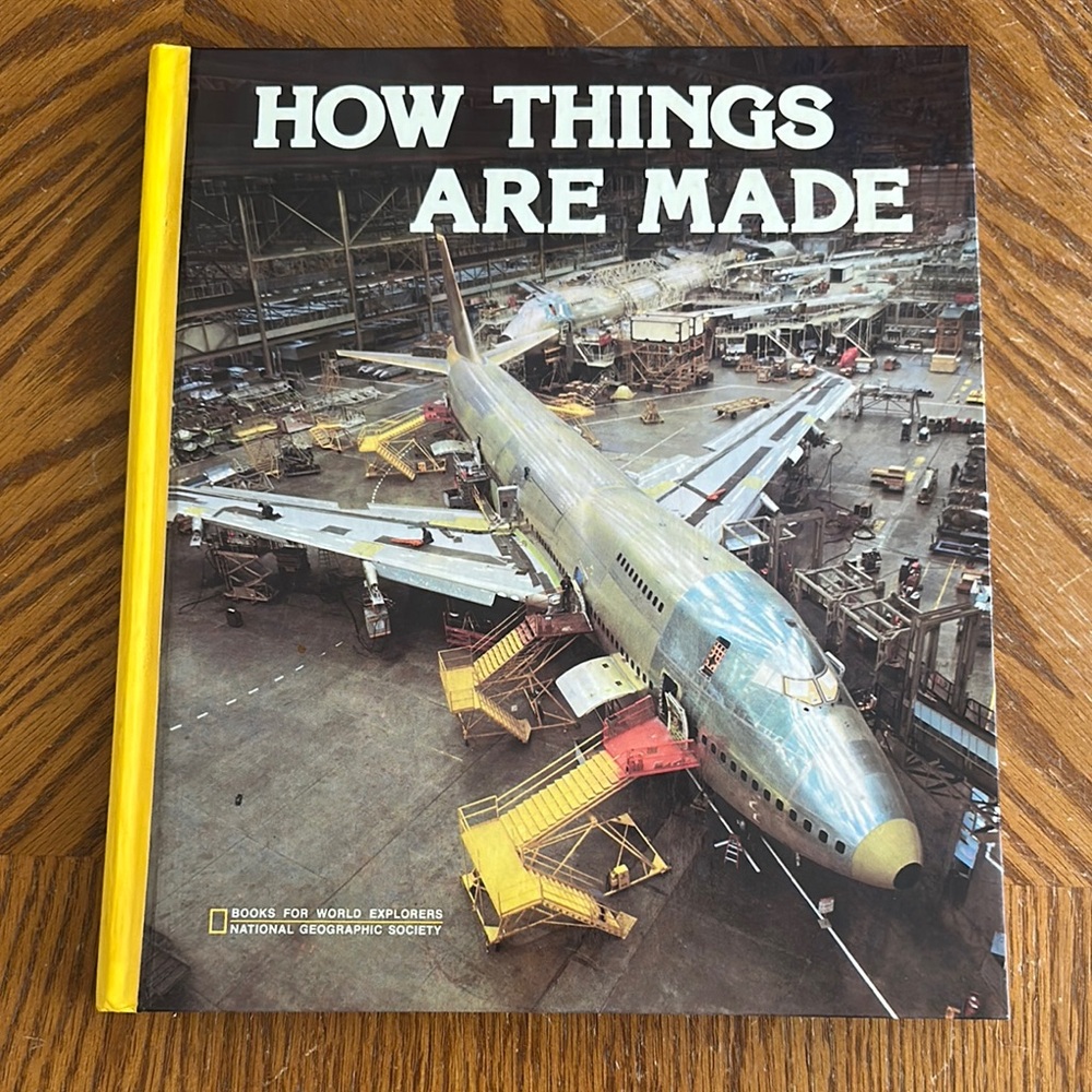*Vintage* National Geographic Society - How Things Are Made Hardcover Book